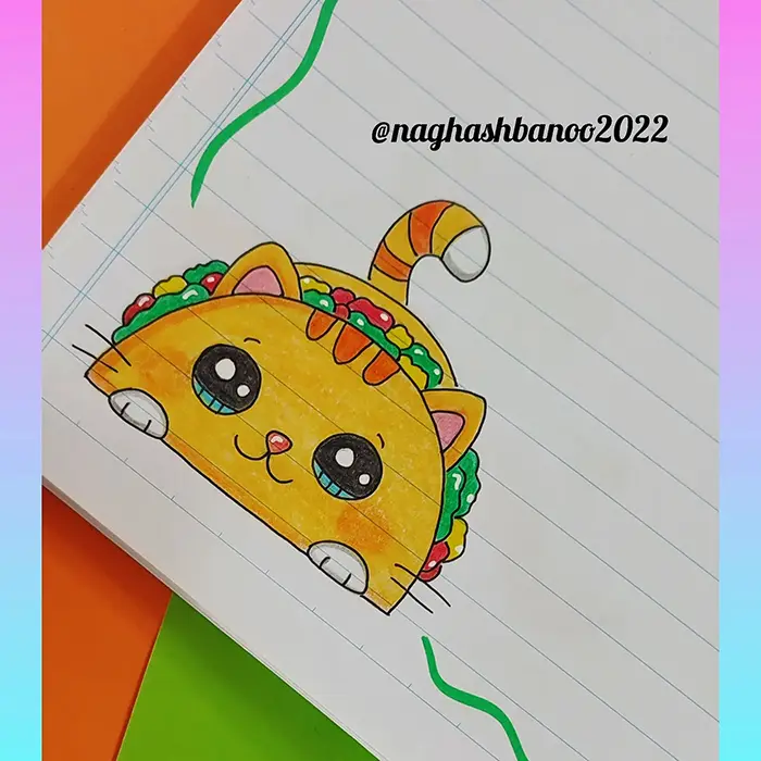 نقاشی برای حاشیه دفتر کودکان ساده؛ کودک پسند و قابل اجرای سریع - انگیزه در یادگیری!