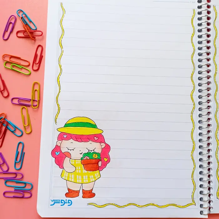 نقاشی برای حاشیه دفتر کودکان ساده؛ کودک پسند و قابل اجرای سریع - انگیزه در یادگیری!