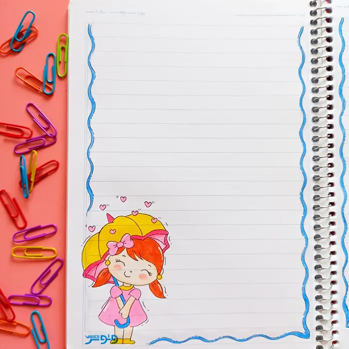 نقاشی برای حاشیه دفتر کودکان ساده؛ کودک پسند و قابل اجرای سریع - انگیزه در یادگیری!