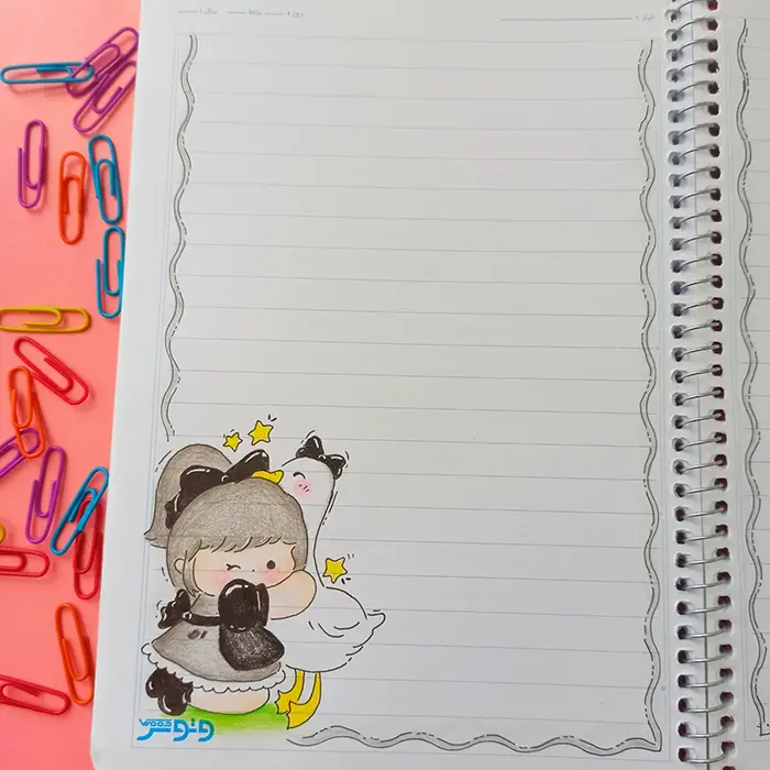 نقاشی برای حاشیه دفتر کودکان ساده؛ کودک پسند و قابل اجرای سریع - انگیزه در یادگیری!