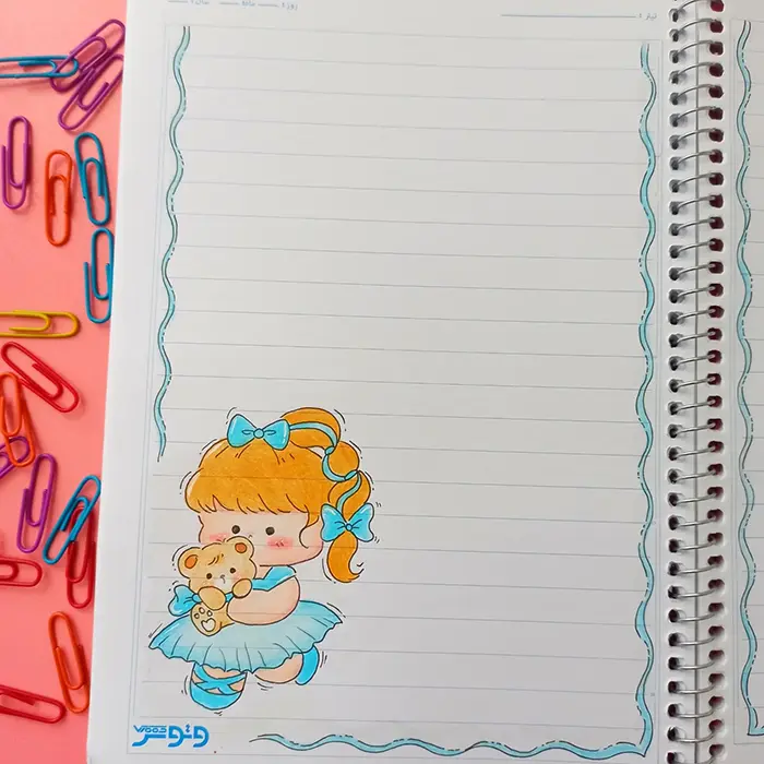 نقاشی برای حاشیه دفتر کودکان ساده؛ کودک پسند و قابل اجرای سریع - انگیزه در یادگیری!