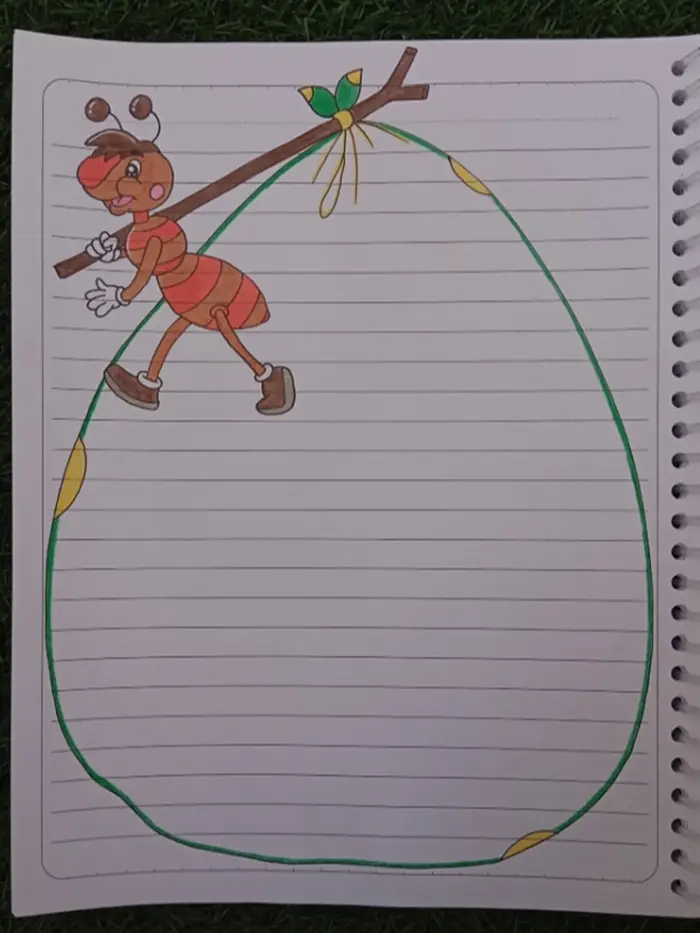 نقاشی برای حاشیه دفتر مشق کودکان؛ استقبال معلمان از طراحیهای کمجزئیات و کاربردی!