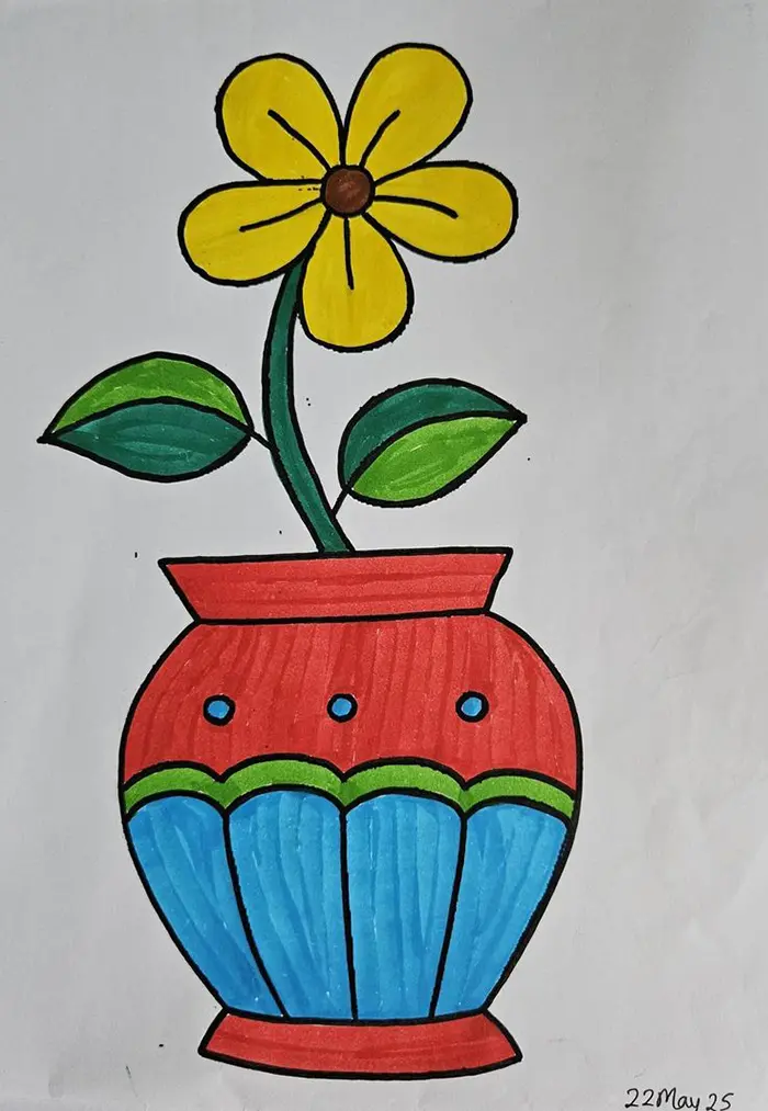 نقاشی گل برای حاشیه دفتر کودکان؛ با خطوط روان طرح‌های آسان متنوع فانتزی و کارتونی