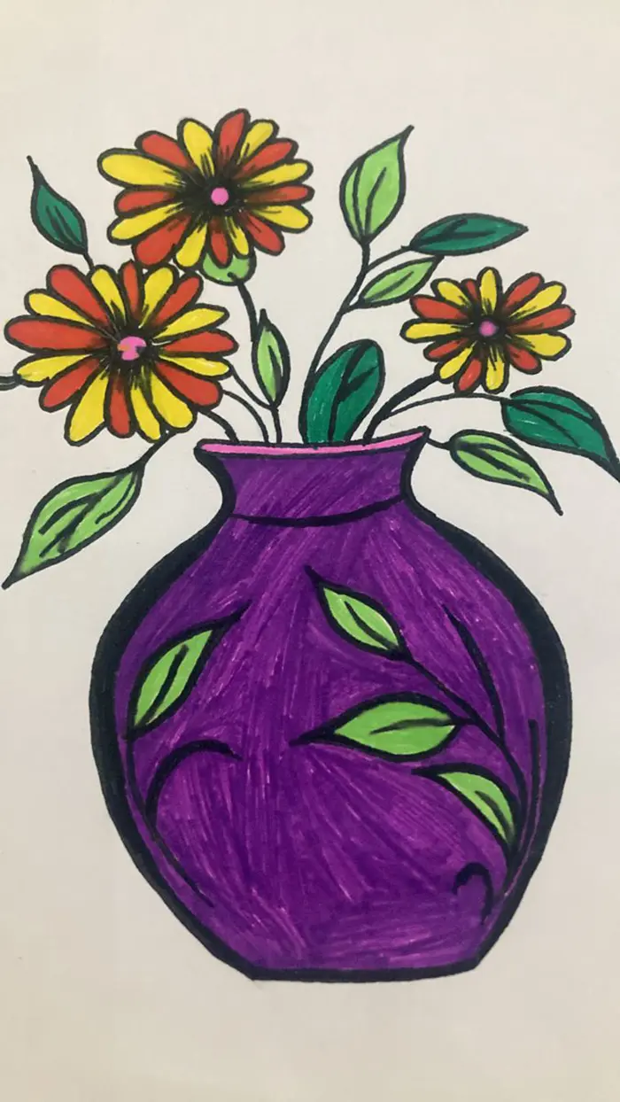 نقاشی گل برای حاشیه دفتر کودکان؛ با خطوط روان طرح‌های آسان متنوع فانتزی و کارتونی