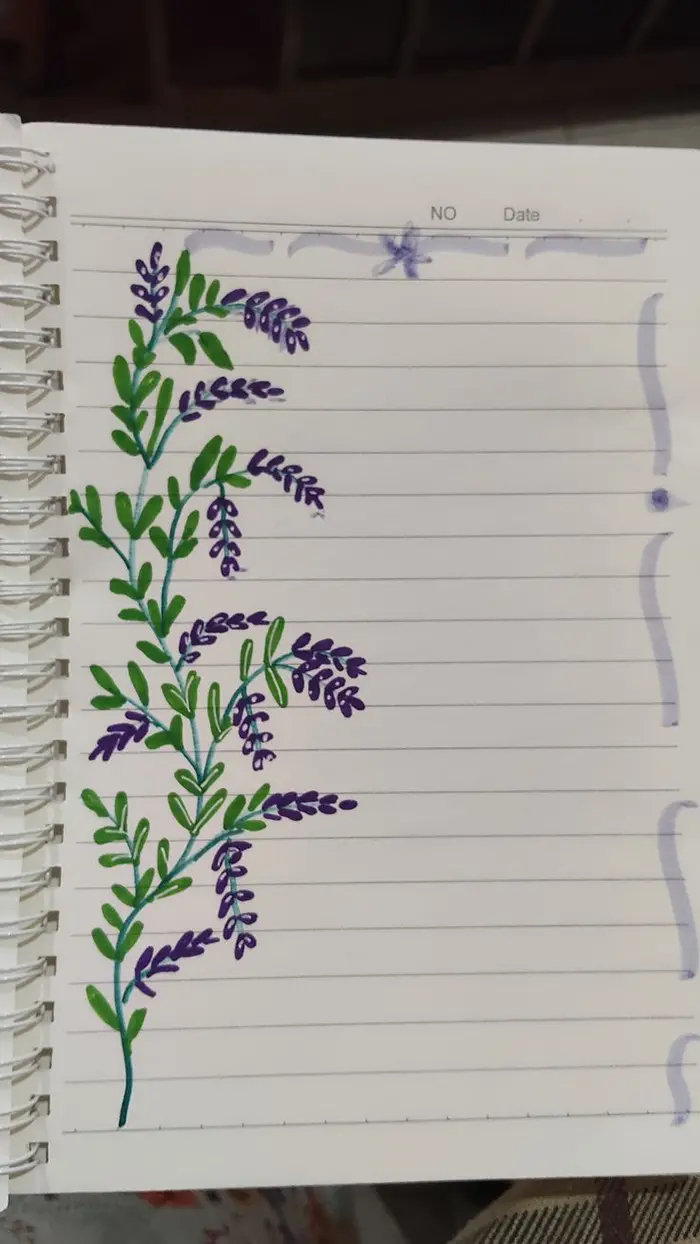 نقاشی گل برای حاشیه دفتر کودکان؛ با خطوط روان طرح‌های آسان متنوع فانتزی و کارتونی