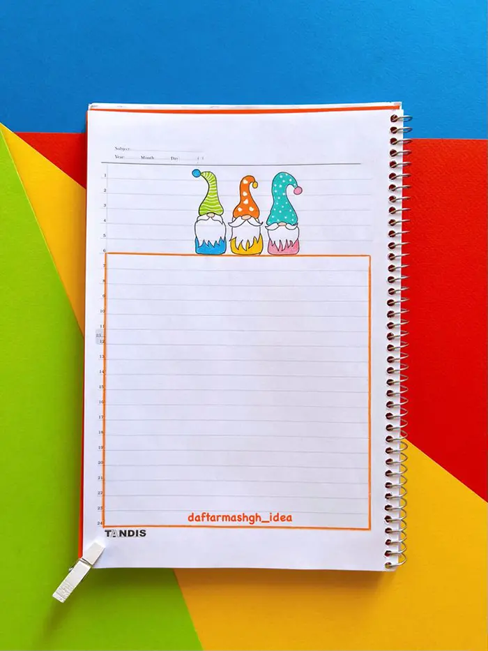 نقاشی حاشیه دفتر املا اسان؛ طرحهای جدید؛ نقاشیهای آسانی که نوشتن را شیرین میکنند!