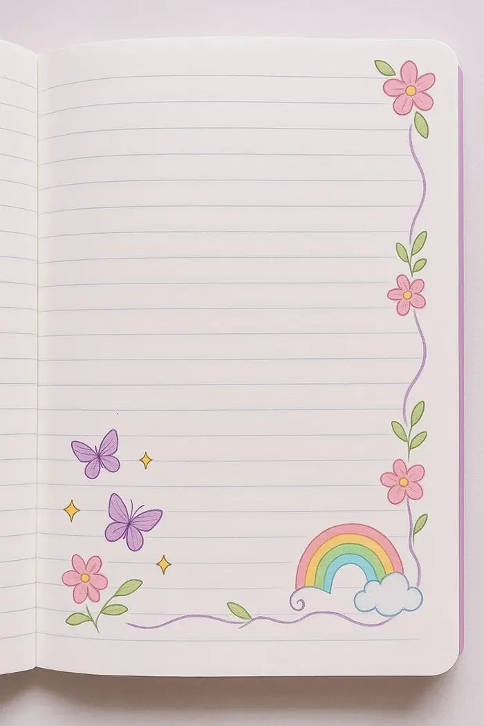 نقاشی حاشیه دفتر املا اسان؛ طرحهای جدید؛ نقاشیهای آسانی که نوشتن را شیرین میکنند!