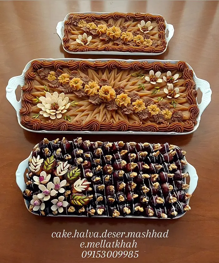 تزیین حلوا برای مراسم ختم | ۵۵ ایده مخصوص مراسم ترحیم و یادبود عزیزان از دسترفته