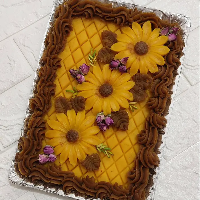 تزیین حلوا برای مراسم ختم | ۵۵ ایده مخصوص مراسم ترحیم و یادبود عزیزان از دسترفته