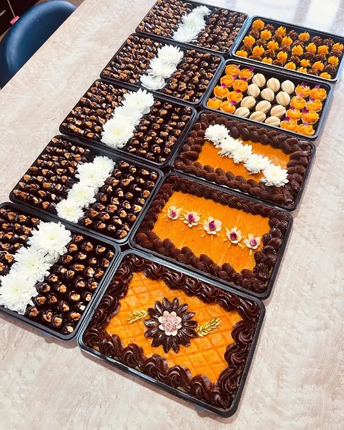 تزیین حلوا برای مراسم ختم | ۵۵ ایده مخصوص مراسم ترحیم و یادبود عزیزان از دسترفته