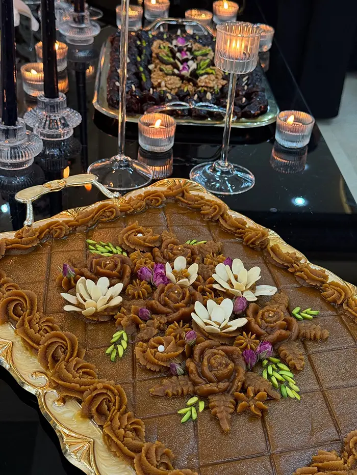 تزیین حلوا برای مراسم ختم | ۵۵ ایده مخصوص مراسم ترحیم و یادبود عزیزان از دسترفته