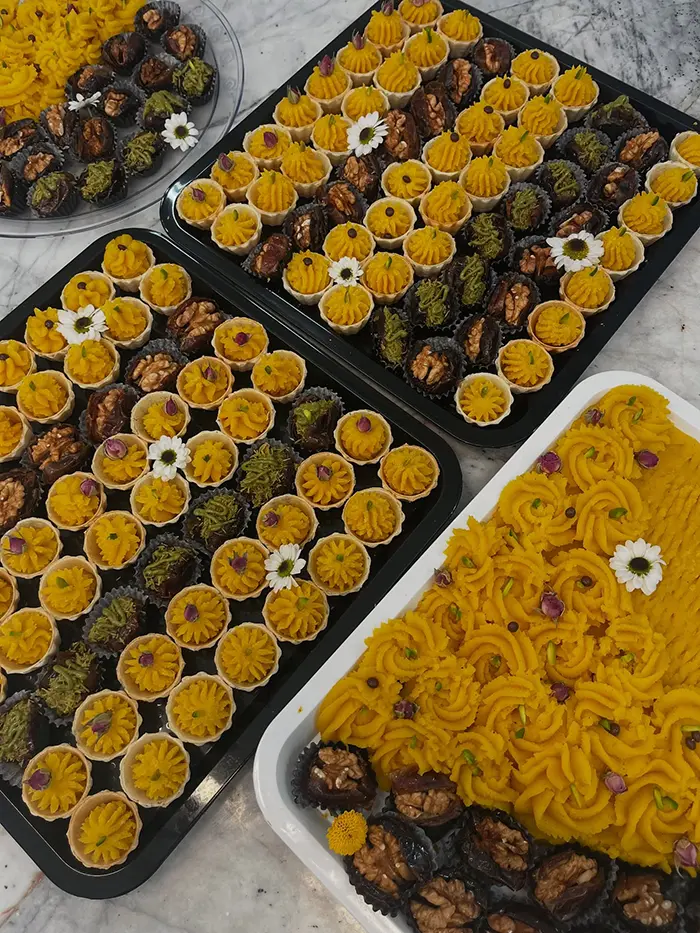 تزیین حلوا برای مراسم ختم | ۵۵ ایده مخصوص مراسم ترحیم و یادبود عزیزان از دسترفته