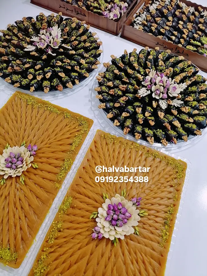 تزیین حلوا برای مراسم ختم | ۵۵ ایده مخصوص مراسم ترحیم و یادبود عزیزان از دسترفته