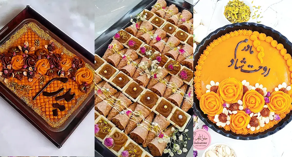 تزیین حلوا برای مراسم ختم | ۵۵ ایده مخصوص مراسم ترحیم و یادبود عزیزان از دسترفته